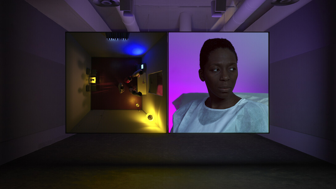 Stan	Douglas
Doppelgänger,	2019
Installed	at	the	58th	International	Art	Exhibition	La	Biennale	di	Venezia,	May	You	Live	In	
Interesting	Times,	2019
©	Stan	Douglas
Courtesy	the	artist,	Victoria	Miro,	and	David	Zwirner