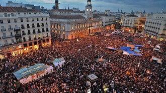 Lsa concentraciones en la Puerta del Sol fueron el primer símbolo del cambio