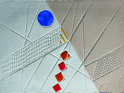 Paolo Gubinelli, Relief on ceramic, cm 21,2 x 29, 2010
