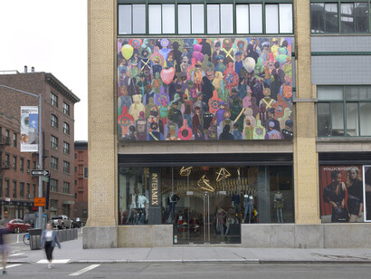 Derek Fordjour. Courtesy of Whitney Museum