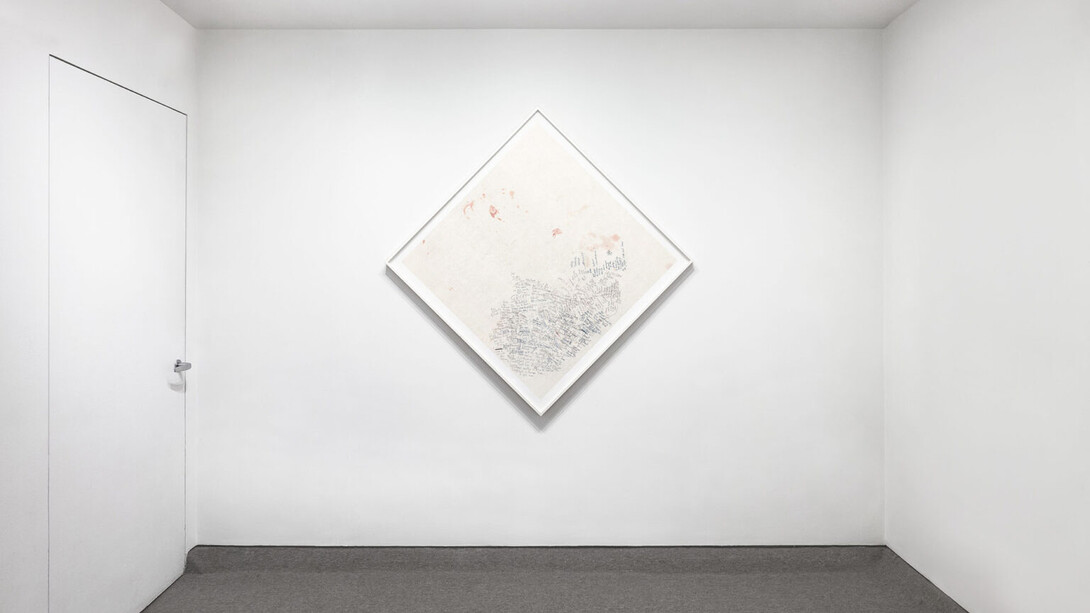 One wall, one work: Joseph Grigely, exhibition view. Courtesy of Krakow Witkin Gallery