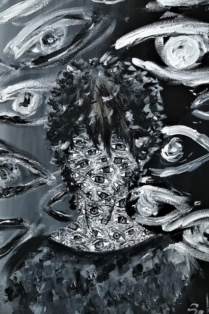 Sebastiano Borrello, Controllo, tempera su tela