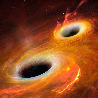 A wormhole can be visualized as a tunnel with two ends at separate points in spacetime