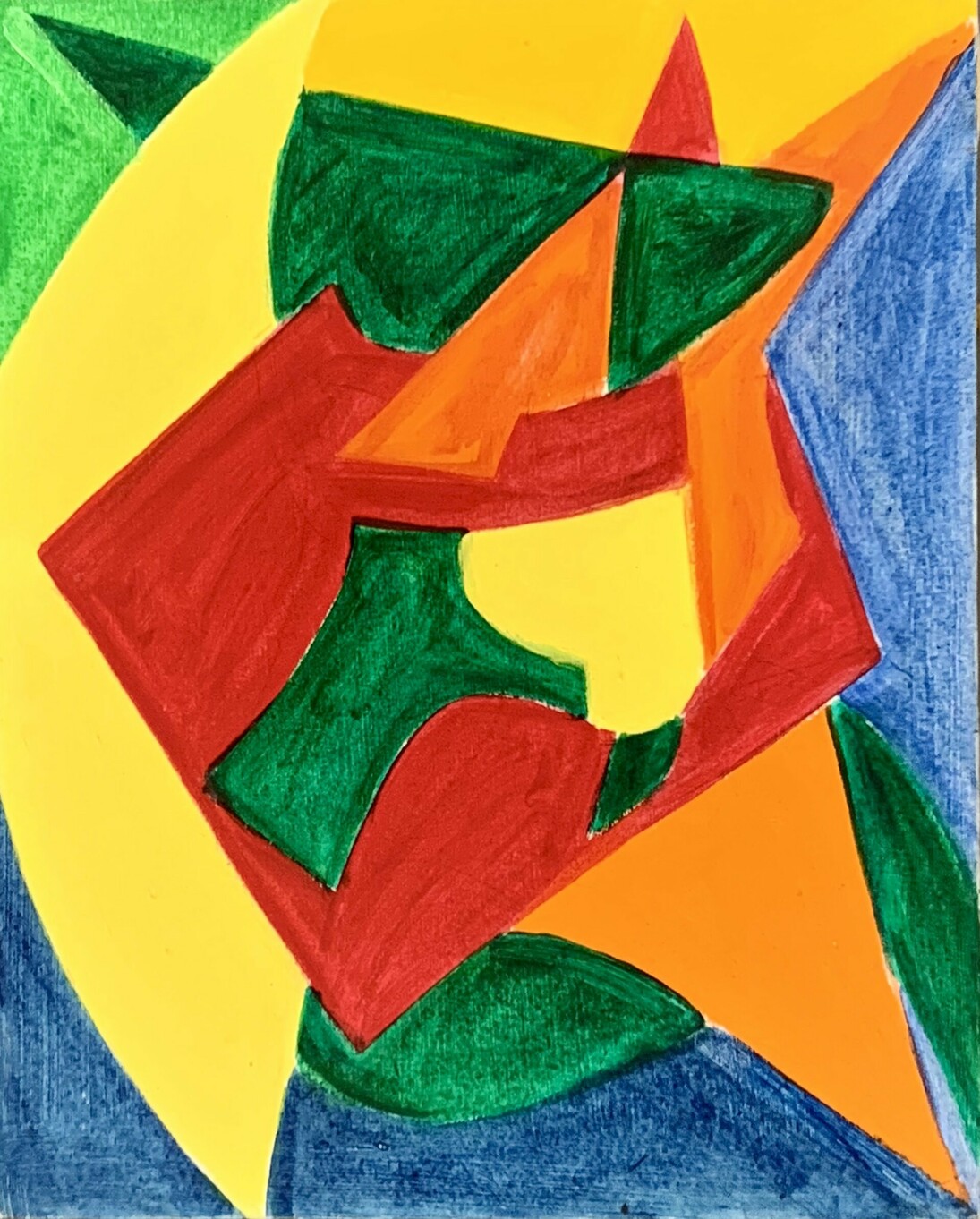 David Hayes, Kaleidoscope, acrylic on canvas, 20x16x2 in