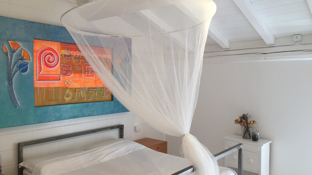 Casa d'artista, stanza degli ospiti, Arena Po