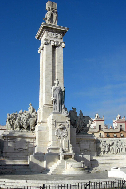 Monumento a las Cortes de Cádiz, en Cádiz, España