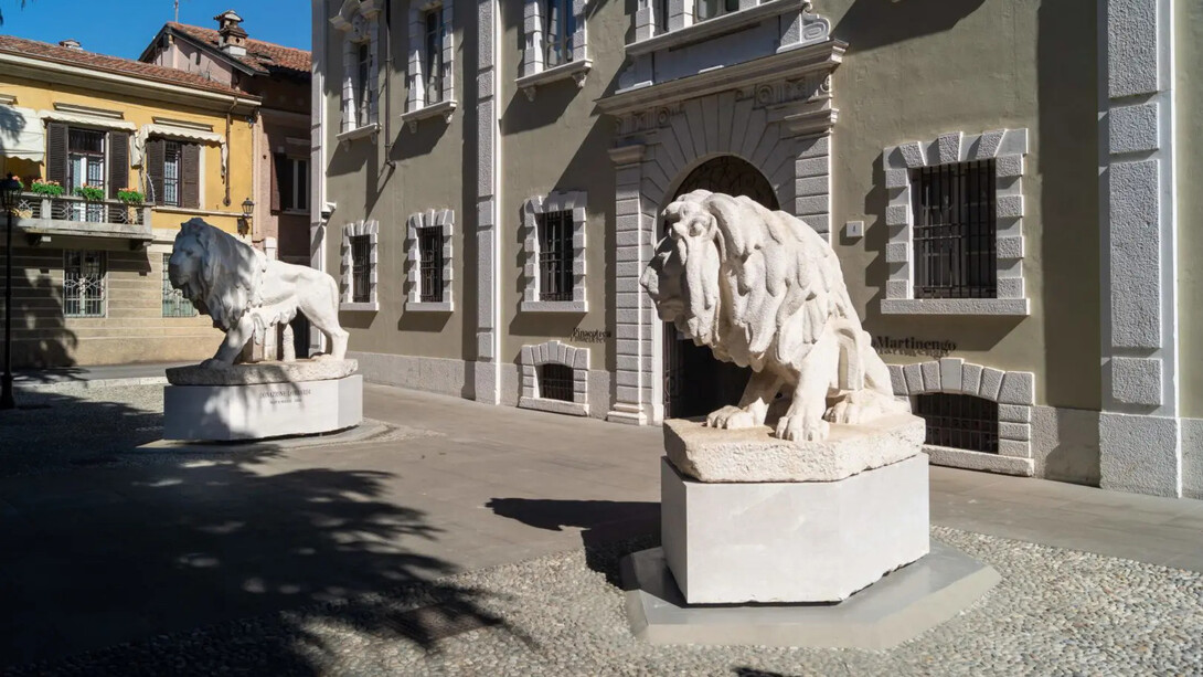 Domenico Ghidoni, Leoni, vista della mostra. Per gentile concessione della Fondazione Brescia Musei