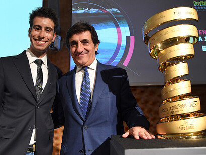 Fabio Aru e Urbano Cairo