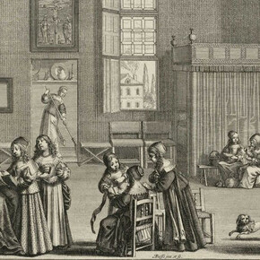 Abraham Bosse, Die schulmeisterin (detail), um 1638. Mit freundlicher genehmigung der Staatlichen Museen