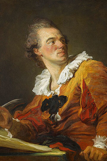 Jean Honoré Fragonard, The Writer, c. 1769, oil on canvas, Musée du Louvre, Département des Peintures, Paris


