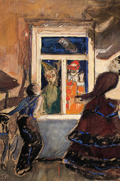 Harlequins of the Silver Age. Courtesy of Tretyakov Gallery