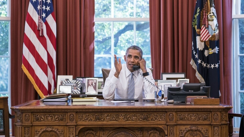 Barack Obama en el despacho oval
