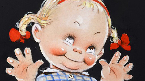 Mabel Lucie Attwell, Oh! You 'Nor-Ty' Ole Fing! Courtesy of Chris Beetles Gallery, St James, London