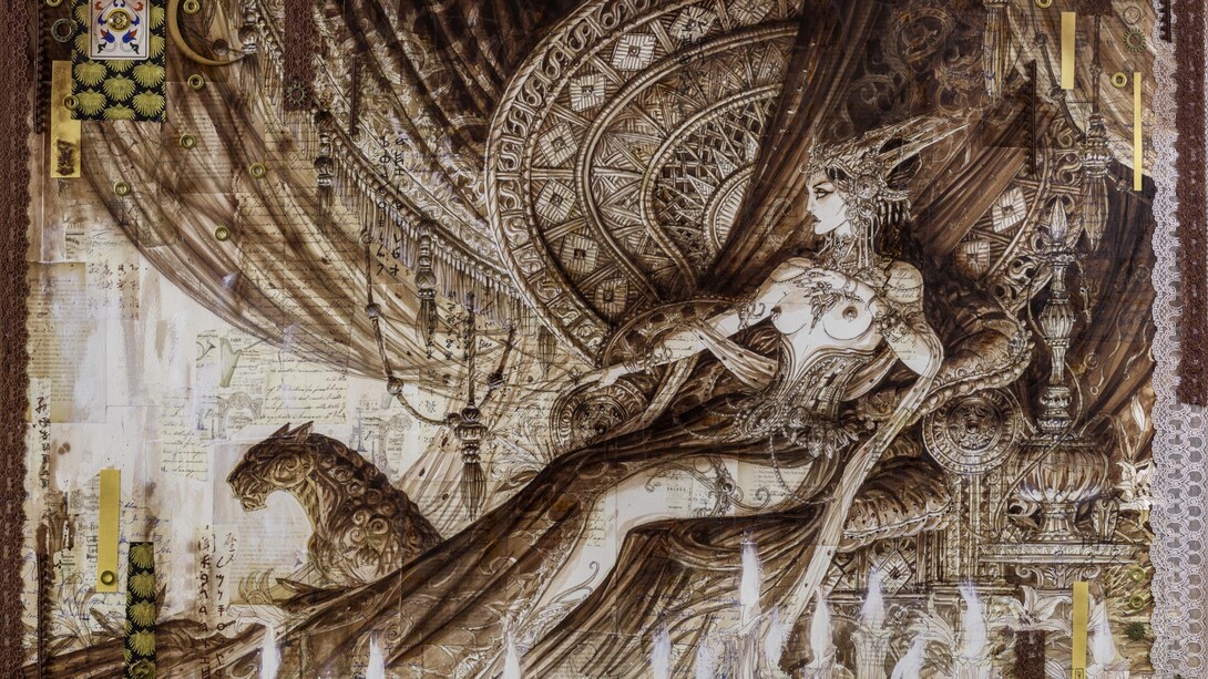 Olivier Ledroit, Odalisque, 2024. Courtesy of Huberty and Breyne Gallery