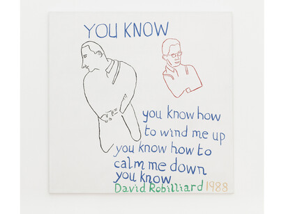 David Robilliard, You Know How to Wind Me Up, 1988, acrylic on canvas. Photograph: Paul Knight