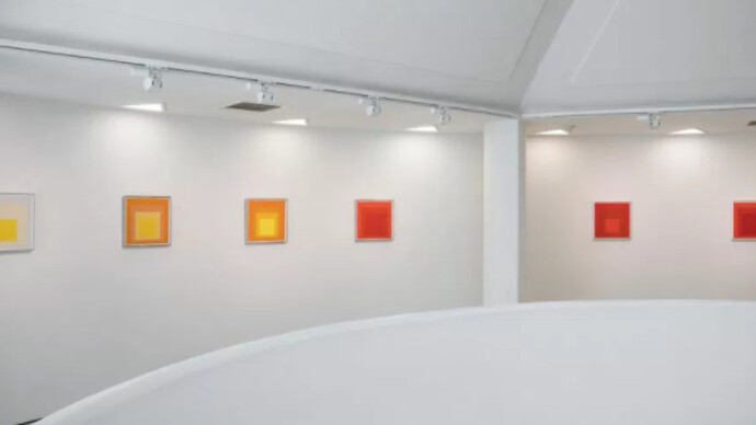 Josef Albers in Mexico, Exhibition view. Courtesy of Guggenheim Museum
 
