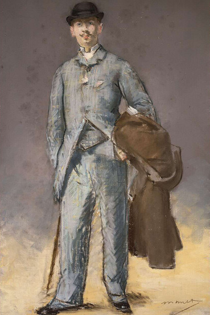 EDOUARD MANET, RENÉ MAIZEROY, ABOUT 1882.
Pastel on canvas. Presented in memory of Robert Jordan by his wife.
