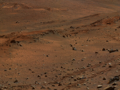 Vista de la superficie marciana