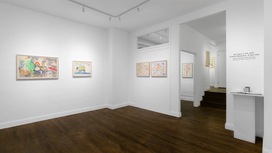 Frank Romero, De aquí y de allá. Frank Romero, a survey, exhibition view. Courtesy of Ruiz-Healy Art