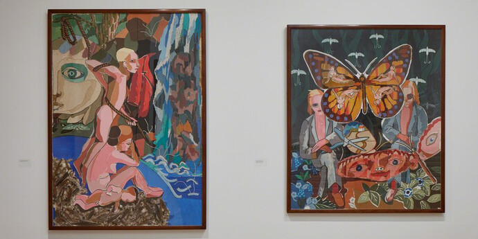 The Art of Steven Campbell, Exhibition view. Courtesy of Marlborough Fine Art