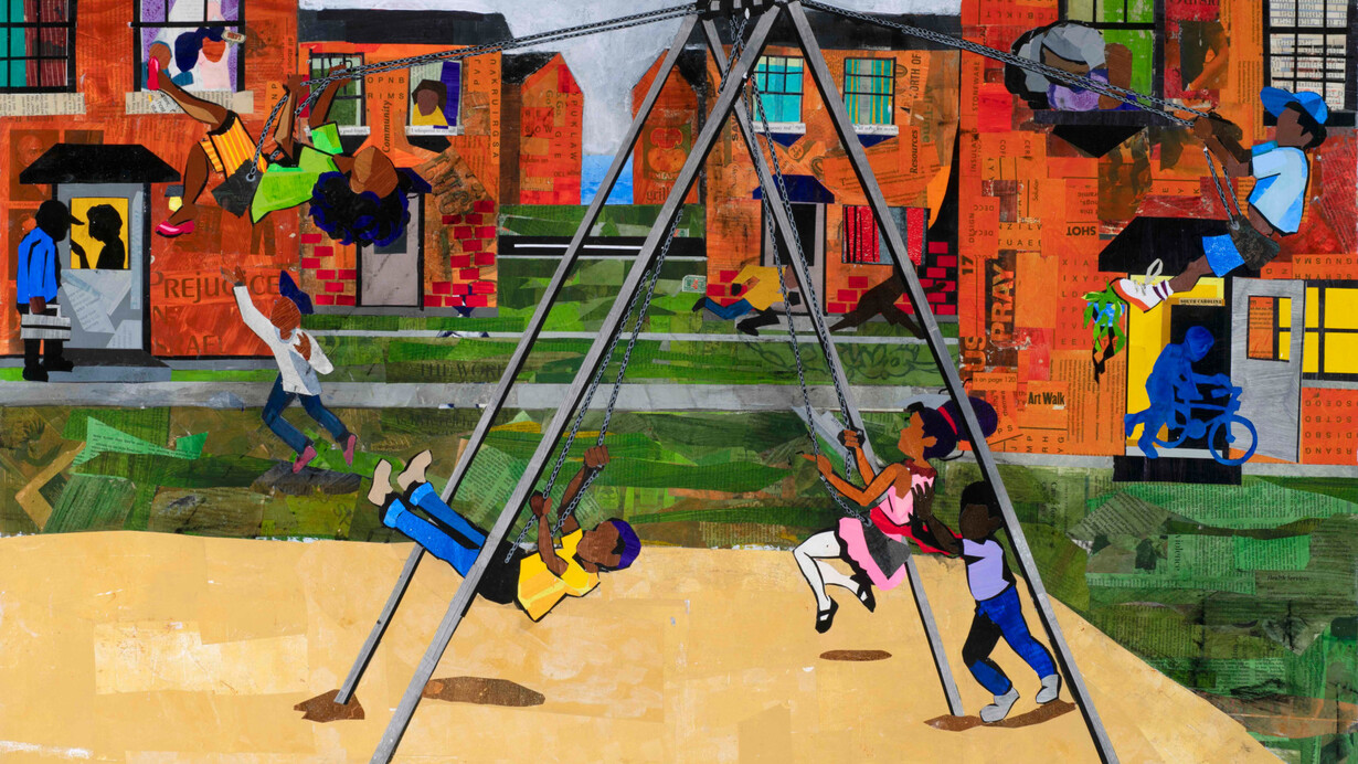 Melvin L. Nesbitt Jr., Swing set (detail), 2025. Courtesy of Hemphill Gallery 