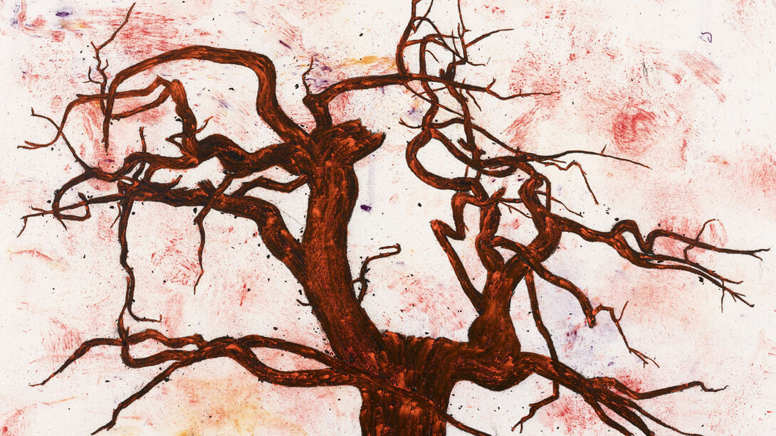 Tony Bevan (b. 1951), Tree (PP1429), 2013, Acrylic and charcoal on paper, 85.3 x 121.1 cm; (33 5/8 x 47 5/8 in.)