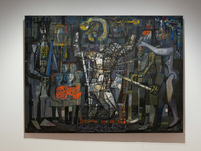 Varios artistas, El hilo conductor, vista de exhibición. Cortesía del Museo Amparo