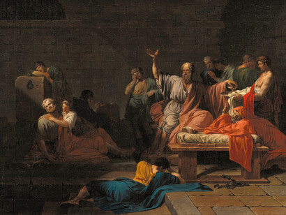 Jean-François-Pierre Peyron, La muerte de Sócrates