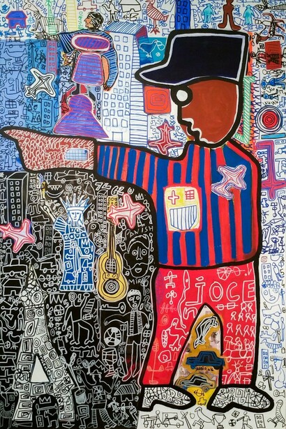 Saadio, Paris - New York - Barcelone, 2016. Courtesy of Out of Africa Gallery
