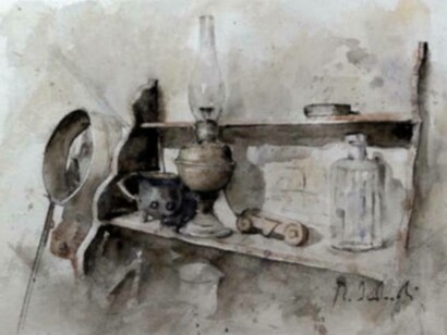 Roberto Andreoli, L'angolo della memoria, acquerello