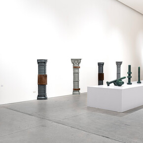 Zeinab Alhashemi, Metempsychosis the soul’s journey through material, exhibition view. Courtesy of Leila Heller Gallery