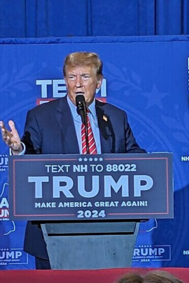 Donald Trump rally at Grappone Conference Center in Concord, New Hampshire, USA
