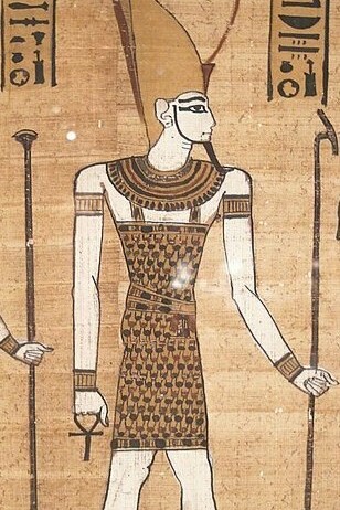 Facsímil de ilustración del Papiro Harris (hacia 1184-1153 a. C.) 