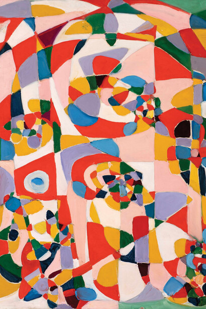 Fahrelnissa Zeid, Ohne titel (komposition), um 1949. Mit freundlicher Genehmigung des Unteren Belvedere
