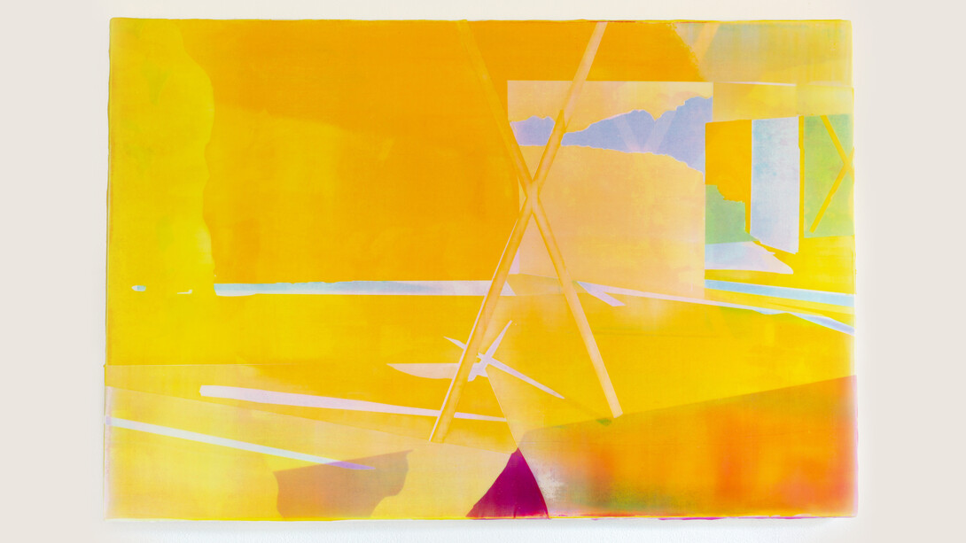 Zoe Walsh. opening (flood), 2018. Acrylic on canvas. 20 × 30 in; 50.8 × 76.2 cm. Image courtesy of Zeit Contemporary Art, New York.


