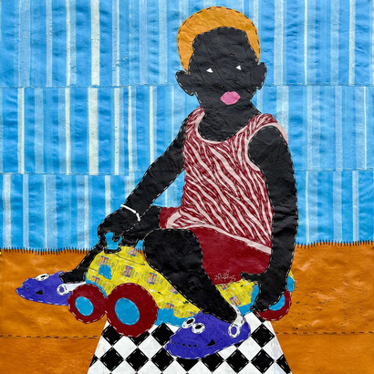 Rufai Zakari, Cissay and his car 1 (detail), 2025. Courtesy of Contemporary Art Matters