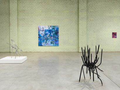 Josh Callaghan and Elizabeth Schwaiger, Drawing room, exhibition view. Courtesy of the artist and Night Gallery, Los Angeles. Photography by Chris Hanke