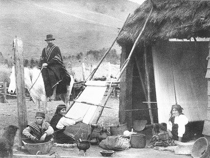 Una familia mapuche en Chile, pueblo al que pertenece el protagonista de "El correo de Bagdad"