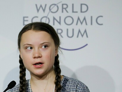 Greta Thunberg a Davos