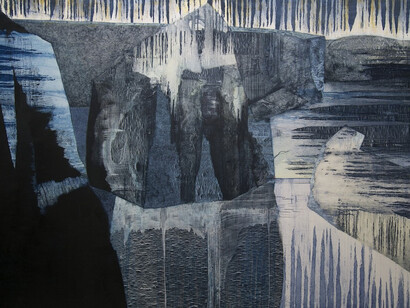 Zoe Benbow, Of Rocks Remote, Oil on canvas, 120 x 175 cm