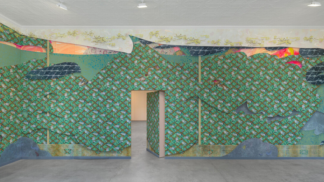 Laura Owens, exhibition view. Courtesy of Matthew Marks Gallery