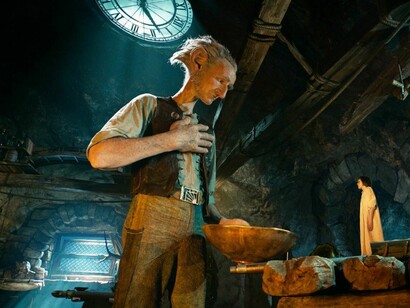 Ruby Barnhill y Mark Rylance en "Mi amigo el gigante"