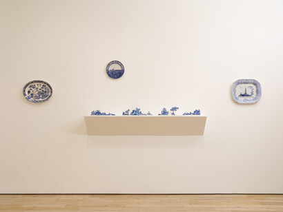 Paul Scott, One way or another, exhibition view. Courtesy of HB381 Gallery