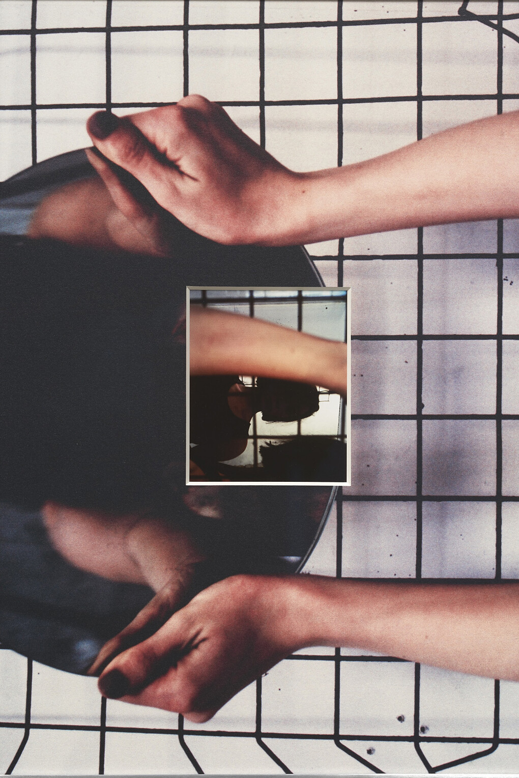 B. Ingrid Olson
a marker of space between arms and hands was hands, 2015
Inkjet print, and UV inkjet printed matboard in aluminum frame
20 x 14 inches