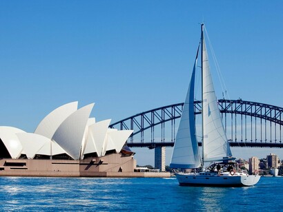 Sydney, Australia. Ópera y puente de la bahía