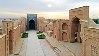 Ciudad de Termez en la región de Surkhandarya en Uzbekistán