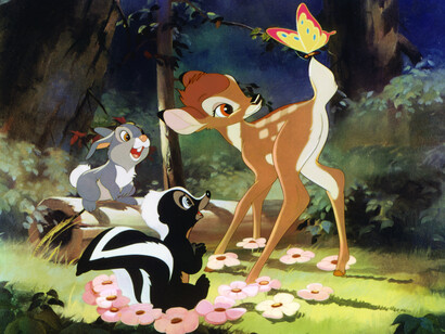 Bambi. 1942. USA. Directed by James Algar, Samuel Armstrong, David Hand, Graham Heid, Bill Roberts, Paul Satterfield, Norman Wright. Image courtesy Walt Disney Pictures/Photofest.