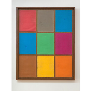 Thomas Rentmeister, Untitled, 2014, cardboard, wood, glass, 107 x 86 x 4,5 cm, Courtesy the artist and Sprovieri, London
