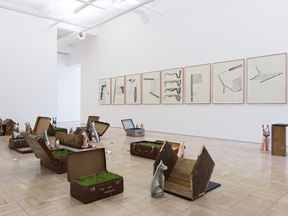 Kemang Wa Lehulere, Exhibition view. Courtesy of Maxxi