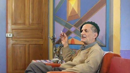 Edwin Cantillo Castro en su atelier ubicado en Cartago, 2007